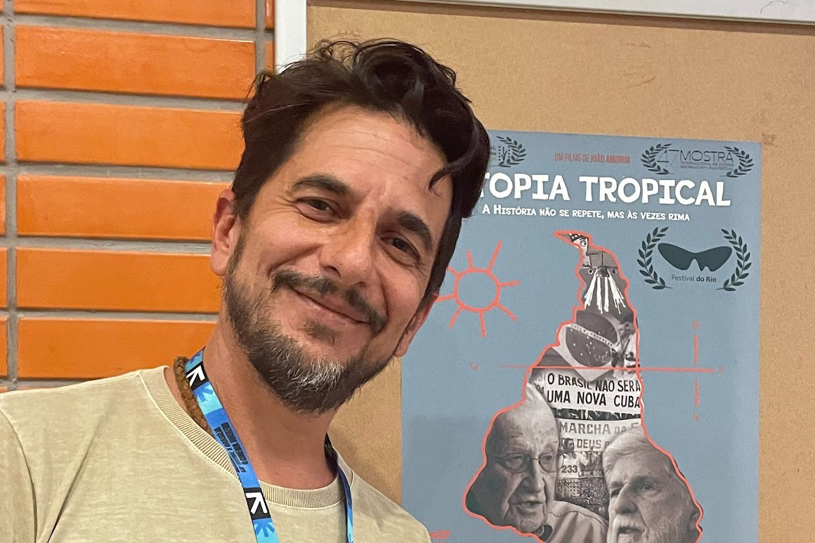 João Amorim, director y guionista del documental Utopía Tropical, presentado en 12 festivales en todo el mundo. Crédito: Divulgación